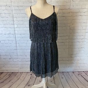 Impeccable Pig Silver Spaghetti Strap Dress